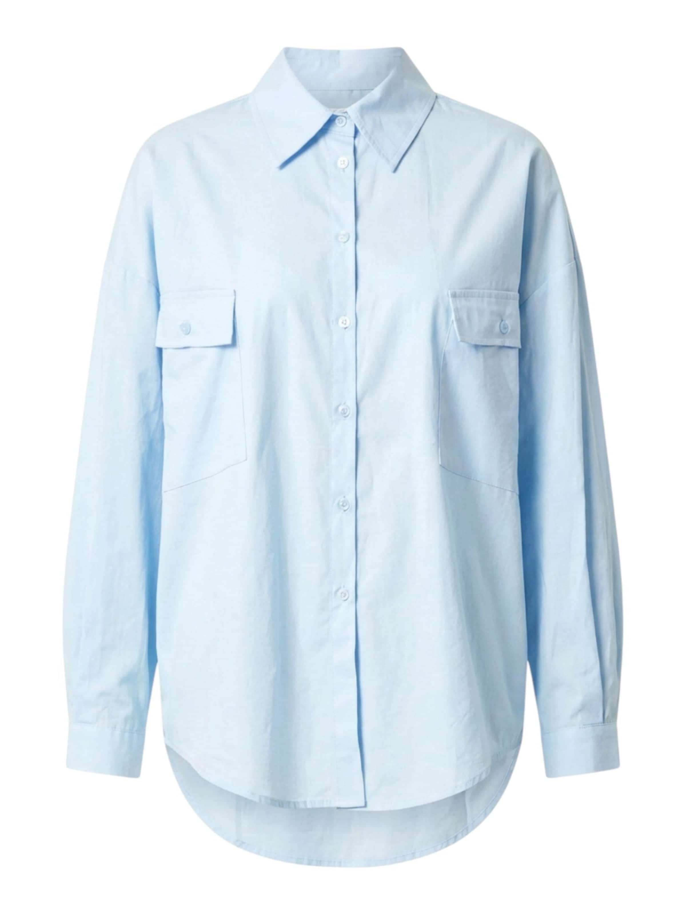 TEESHOPPEN Bluse 'Clara' in Blau: Vorderseite