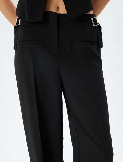 Koton Bandplooibroek in de kleur Zwart, Productweergave