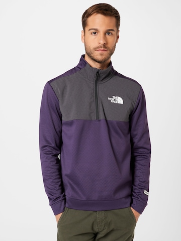 THE NORTH FACE Athletic Sweater in Purple: front
