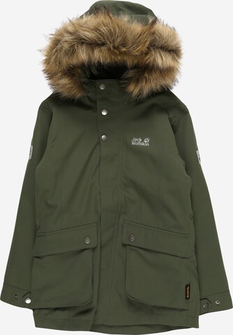 Giacca per outdoor 'Elk Island' di JACK WOLFSKIN in verde: frontale