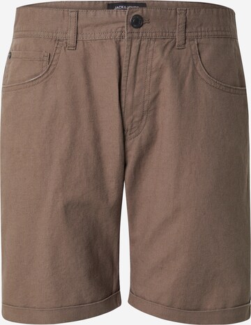 Pantalon 'RICK' JACK & JONES en marron : devant