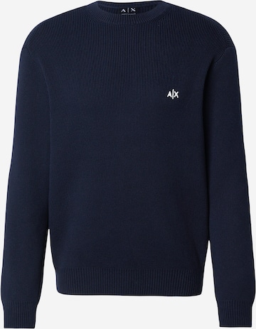 Pull-over ARMANI EXCHANGE en bleu : devant