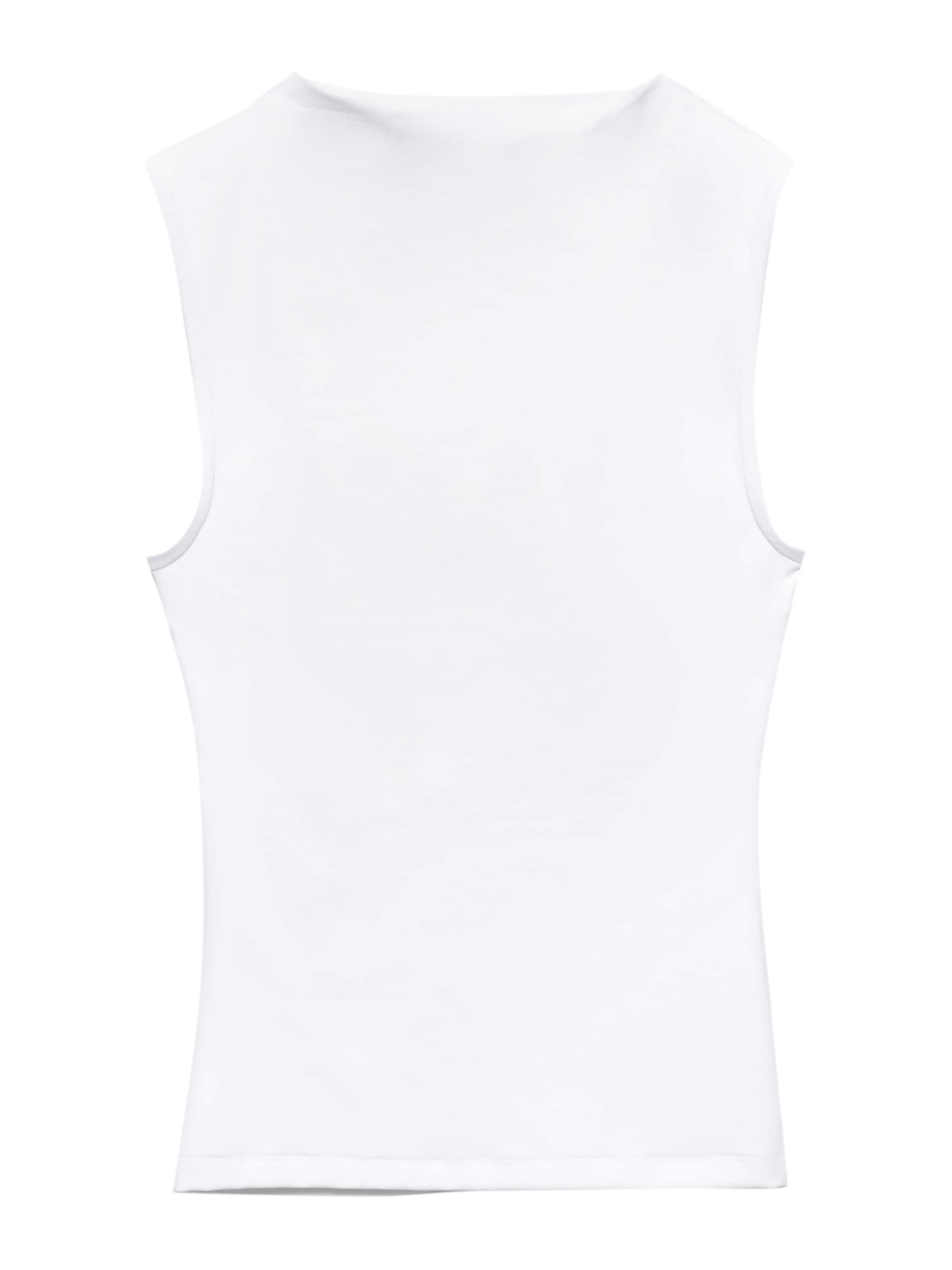 Top di Pull&Bear in bianco: frontale