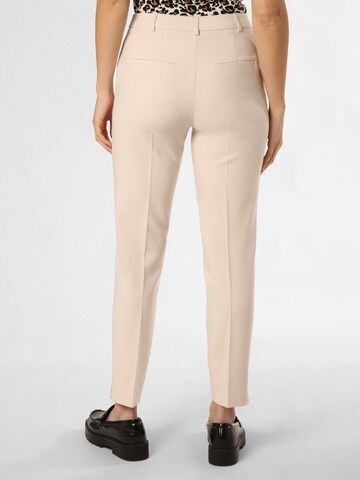 Coupe slim Pantalon à plis COMMA en beige