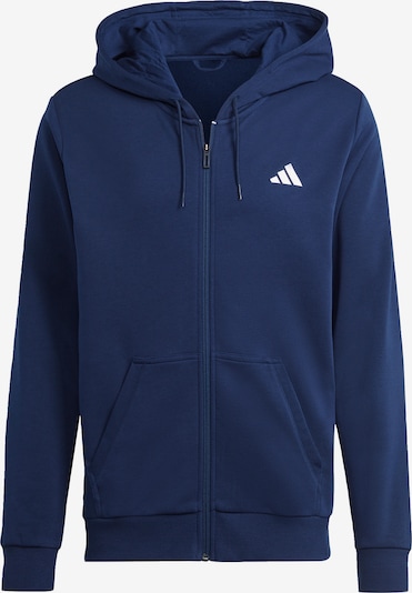 ADIDAS PERFORMANCE Athletic Zip-Up Hoodie 'Club Teamwear' in marine blue / White, Item view