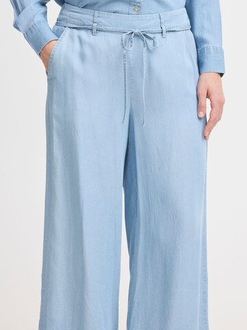 Wide leg Pantaloni ' BYKOSMO CROP PANTS ' di b.young in blu