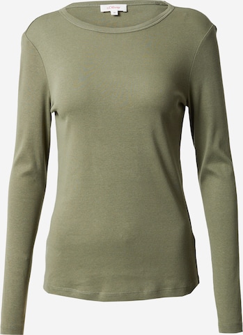 T-shirt s.Oliver en vert : devant