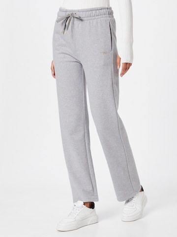 BOSS Orange Regular Pants 'Emayla' in Grey: front