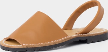 Pisamonas - Sandalias en marrón: frente