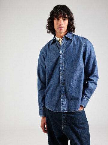 G-STAR Regular fit Button Up Shirt in Blue: front