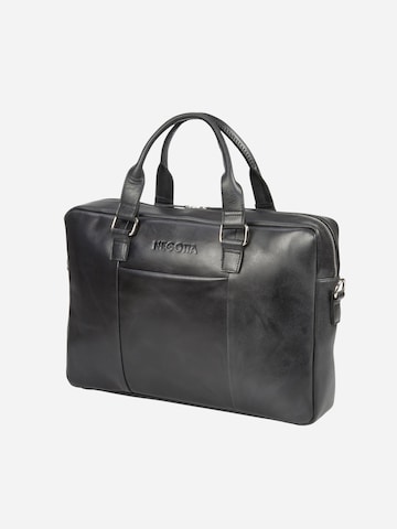 NEGOTIA Leather Laptop bag 'Sorel' in Black