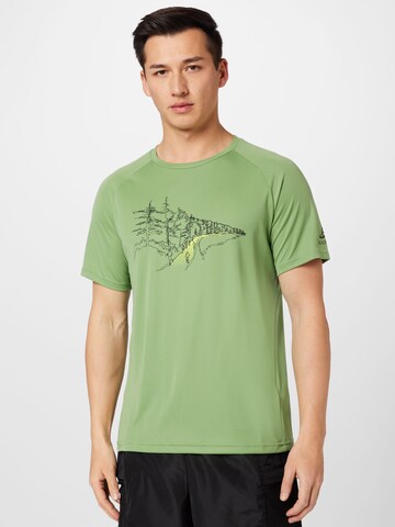 ODLO Performance Shirt 'Essential' in Green: front