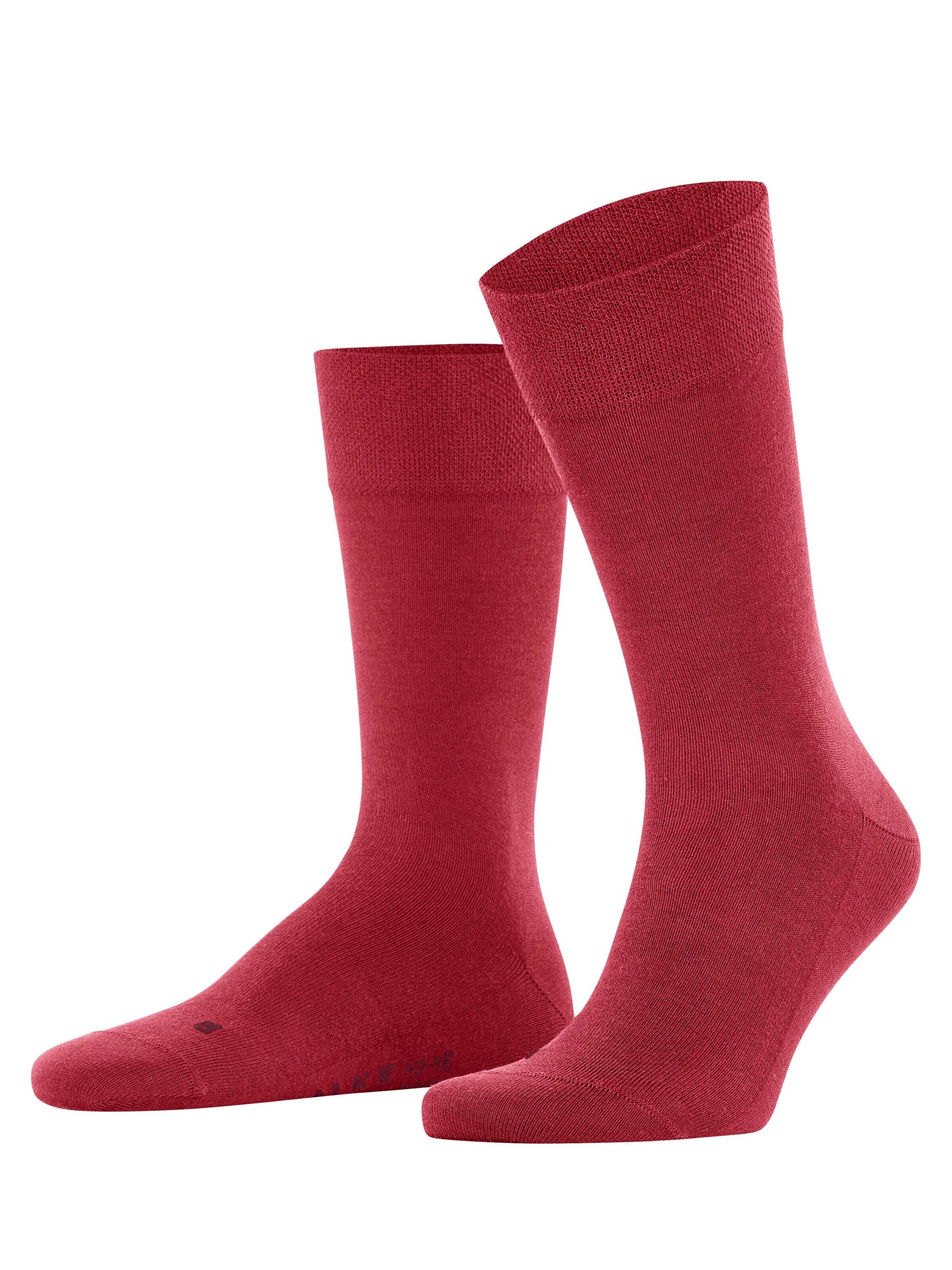 FALKE Socken 'Sensitive New York'‌‌‌ in Rot: Vorderseite
