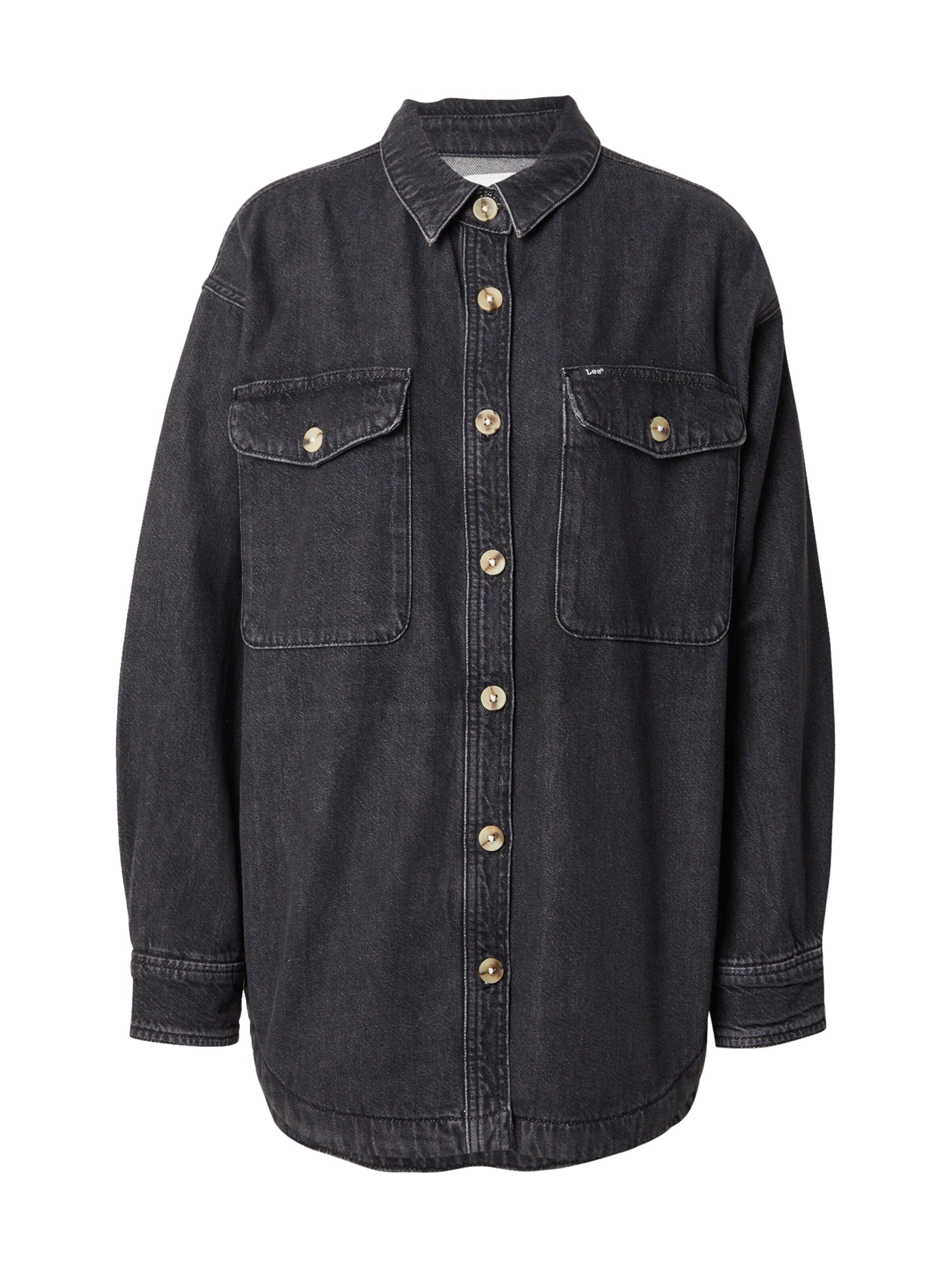 Lee Välikausitakki värissä musta: etupuoli