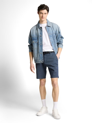 TOM TAILOR DENIM Szabványos Chino nadrág - kék