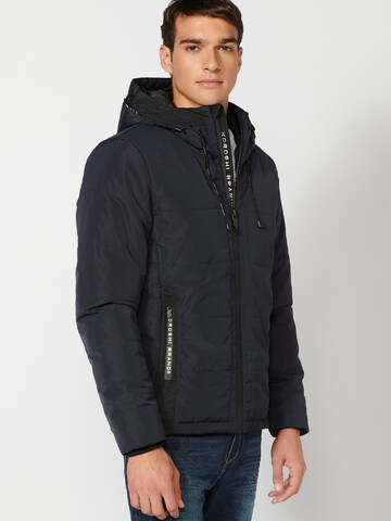 KOROSHI Between-Season Jacket in Blue