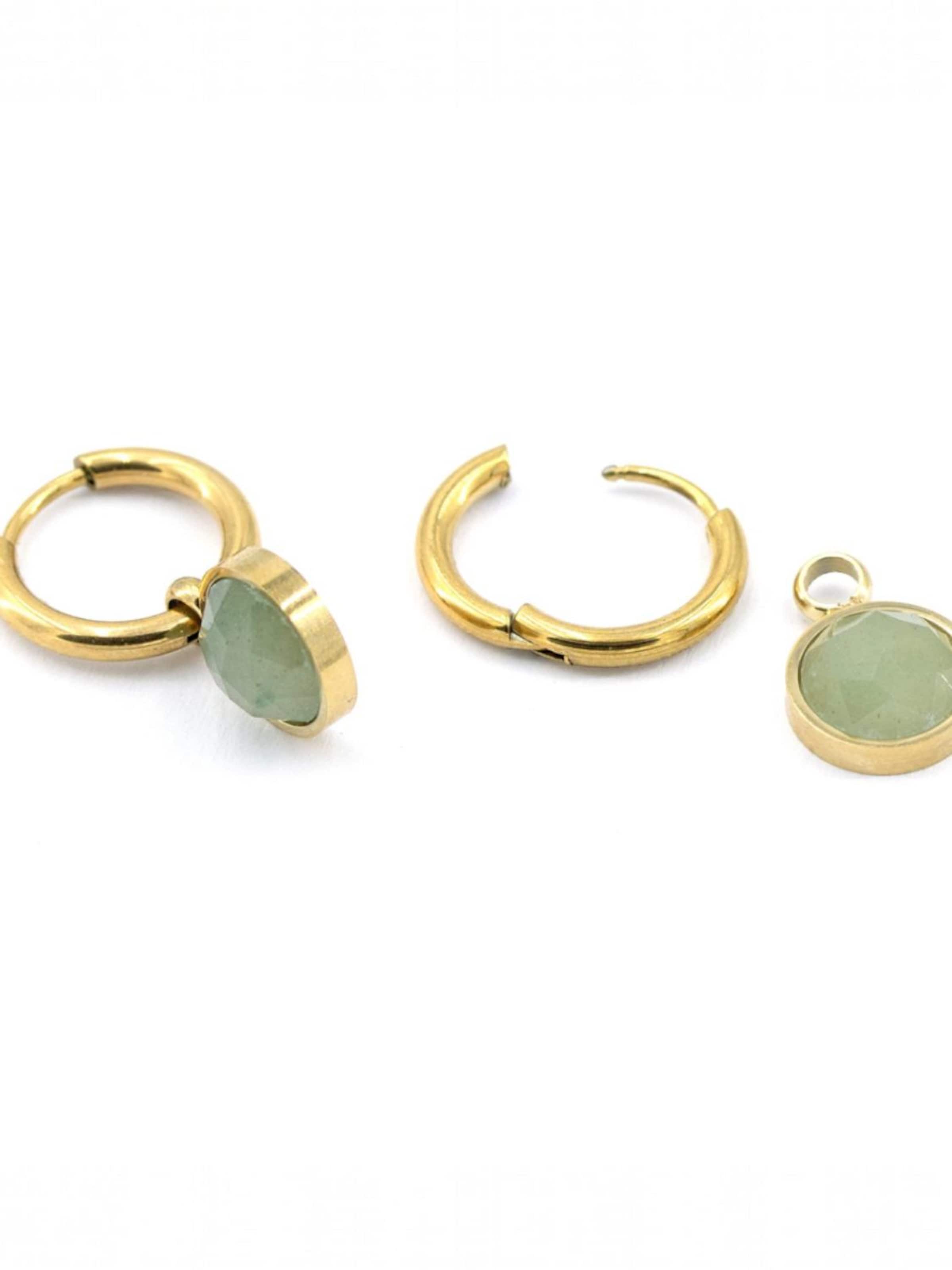 Sergio Engel Ohrringe in Grün