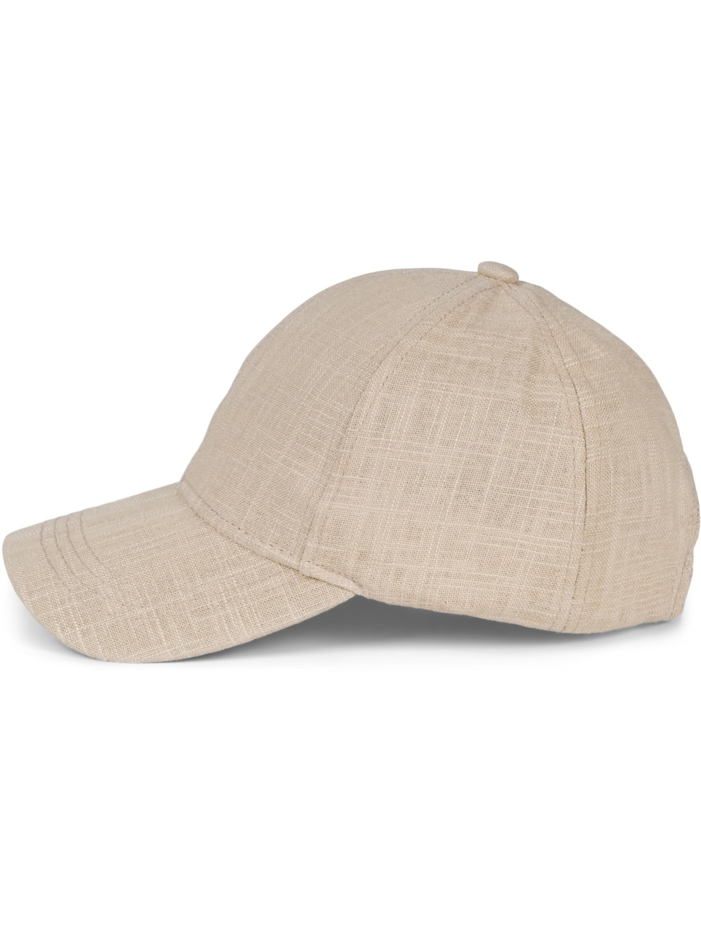 styleBREAKER Cap 'Leinen Baseball Cap' in Brown