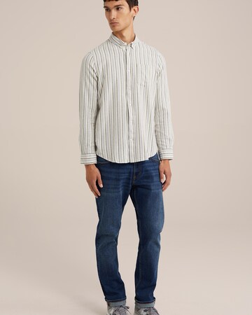 WE Fashion Regular Fit Hemd in Weiß