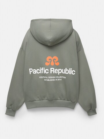 Pull&Bear Mikina 'PACIFIC' – zelená