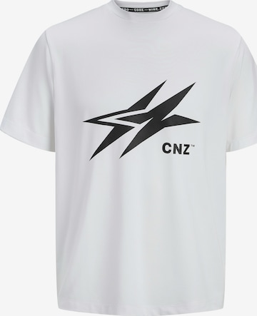 JACK & JONES T-shirt 'JCOCNZAMSTERDAM' i vit: framsida
