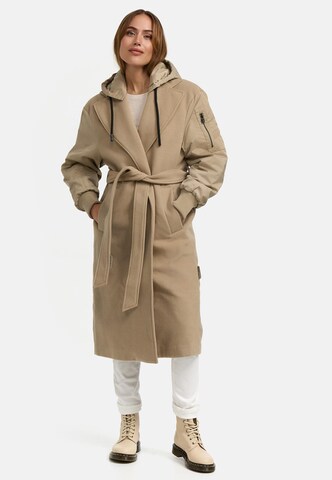 Manteau mi-saison 'Tjadee 16' MARIKOO en beige : devant