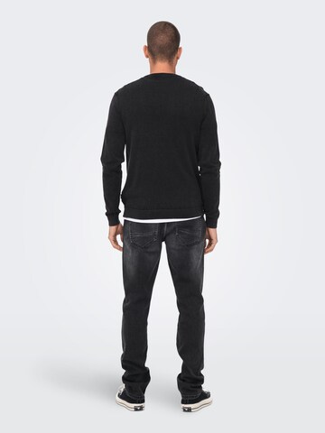 Only & Sons Trui 'CLARK' in Zwart