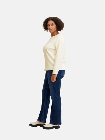 Tom Tailor Women + Bootcut Jeans in Blau