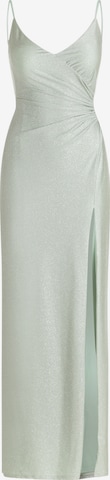Vera Mont Abendkleid mit Seitenschlitzen in Grün: Vorderseite