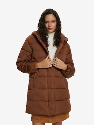 Manteau d’hiver ESPRIT en marron : devant
