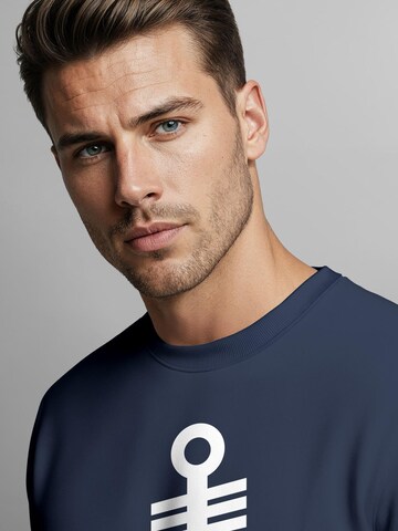 Neverless Sweatshirt 'Anker'‌‌‌‌‌ in Blau