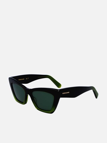 FERRAGAMO Zonnebril in Groen