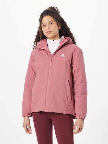 ADIDAS SPORTSWEAR Athletic Jacket 'Bsc Sturdy Insulated ' in Pink: front