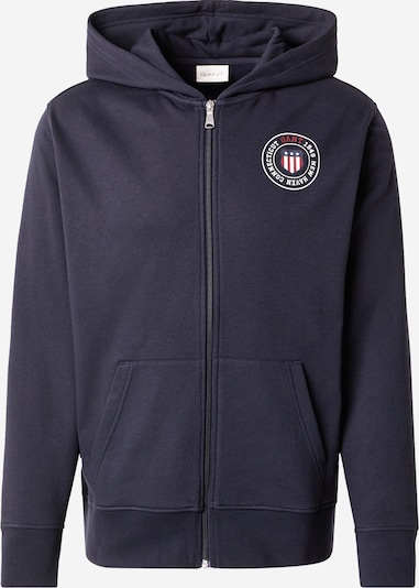 GANT Gornji dio trenirke u tamno plava / crvena / bijela, Pregled proizvoda