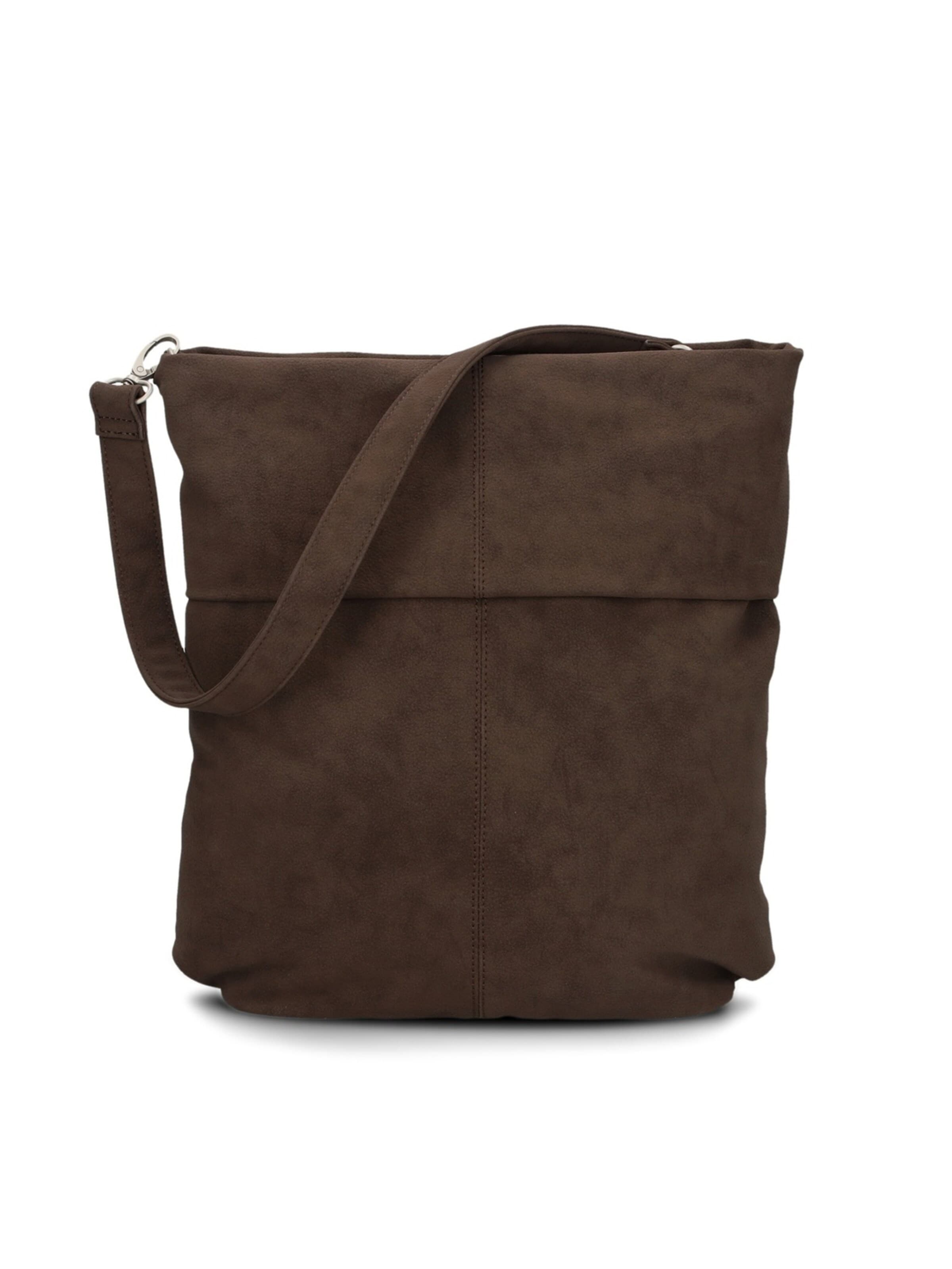 ZWEI Handbag 'MADEMOISELLE.M M12' in Brown