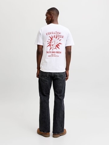 T-Shirt 'JJBrewy' JACK & JONES en blanc