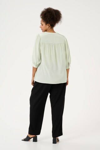 KAFFE CURVE Bluse 'Nalina' in Beige