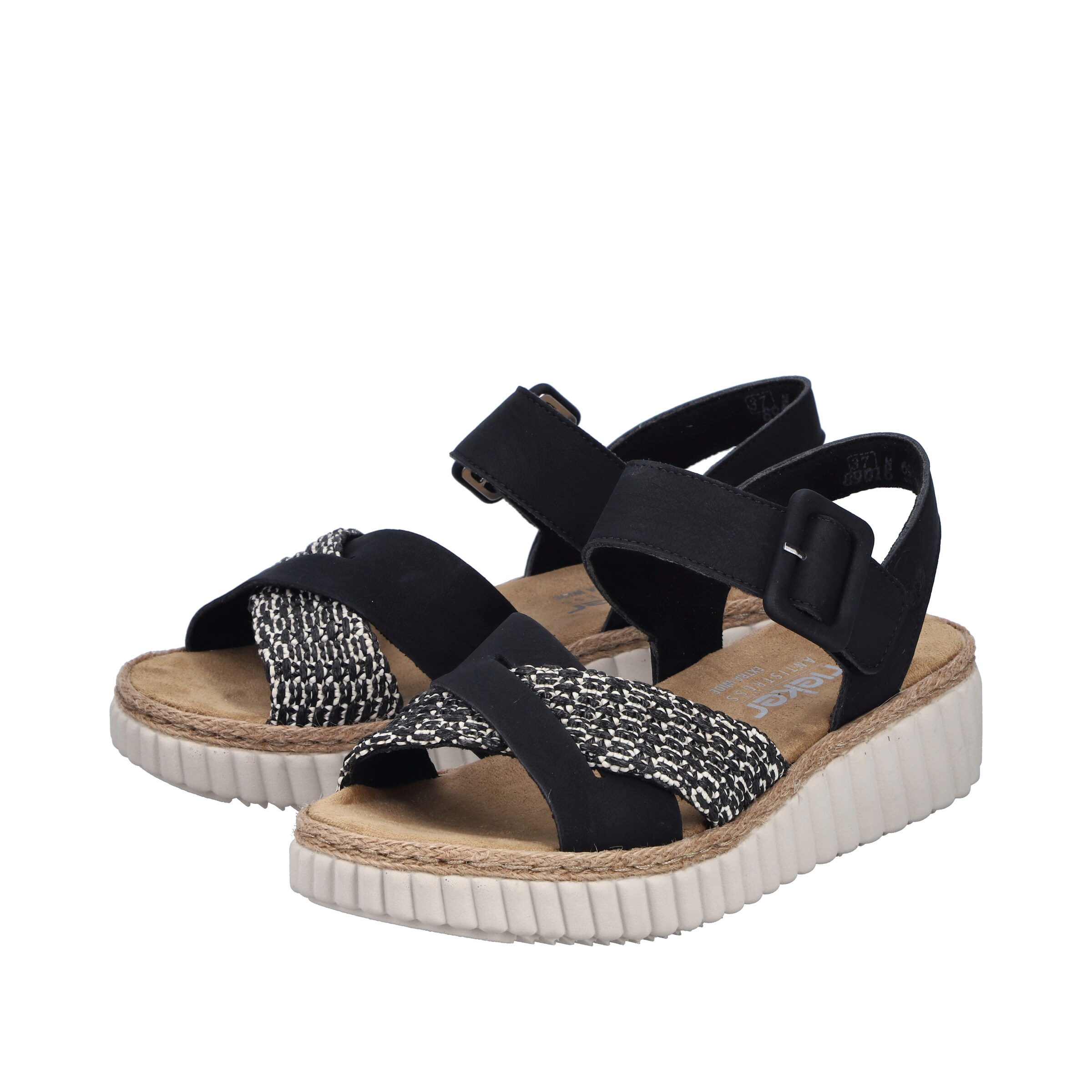 Rieker Sandale in Schwarz