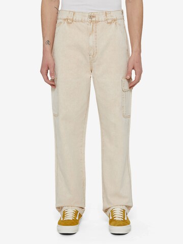 Regular Pantalon cargo 'NEWINGTON' DICKIES en beige : devant