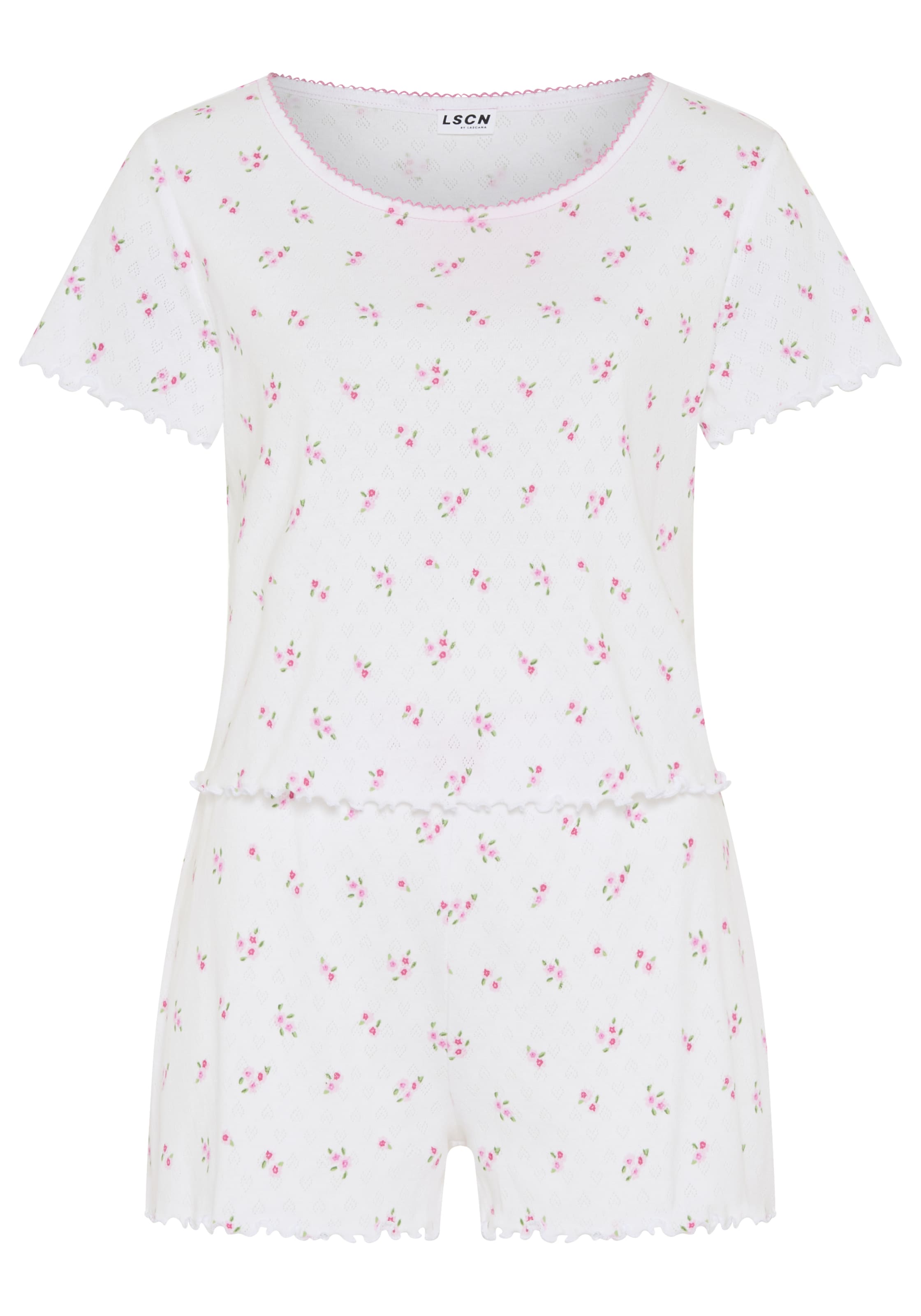 Shorty di LSCN by LASCANA in bianco: frontale