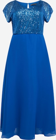 SWING Curve Společenské šaty – modrá: přední strana