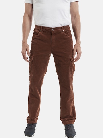 Jan Vanderstorm Loose fit Cargo Pants 'Jarn' in Brown: front