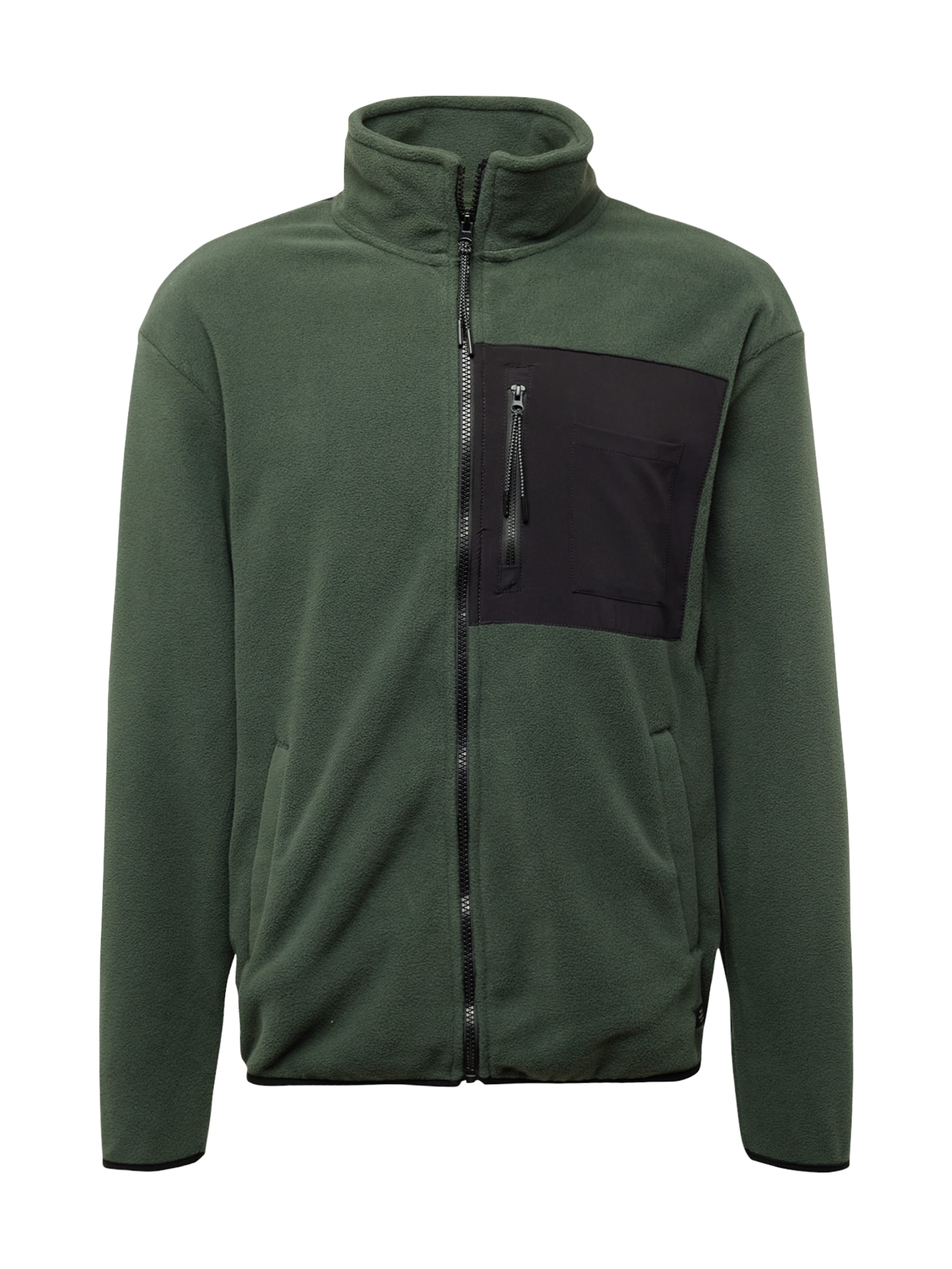 BLEND Fleece Jacket in Green: front