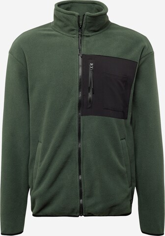 BLEND Fleece Jacket in Green: front