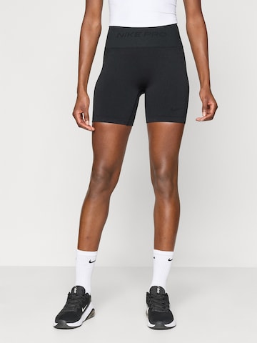 NIKESkinny Sportske hlače - crna boja: prednji dio