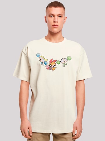 F4NT4STIC Shirt 'Powerpuff Girls Cheerleaders' in Beige: front
