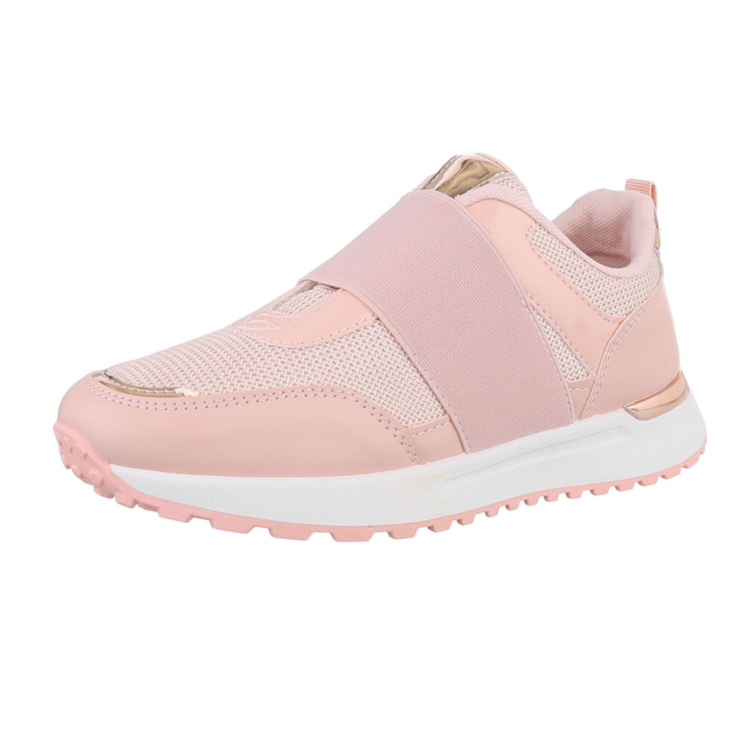 Ital-Design Sneaker in gold / rosa, Produktansicht