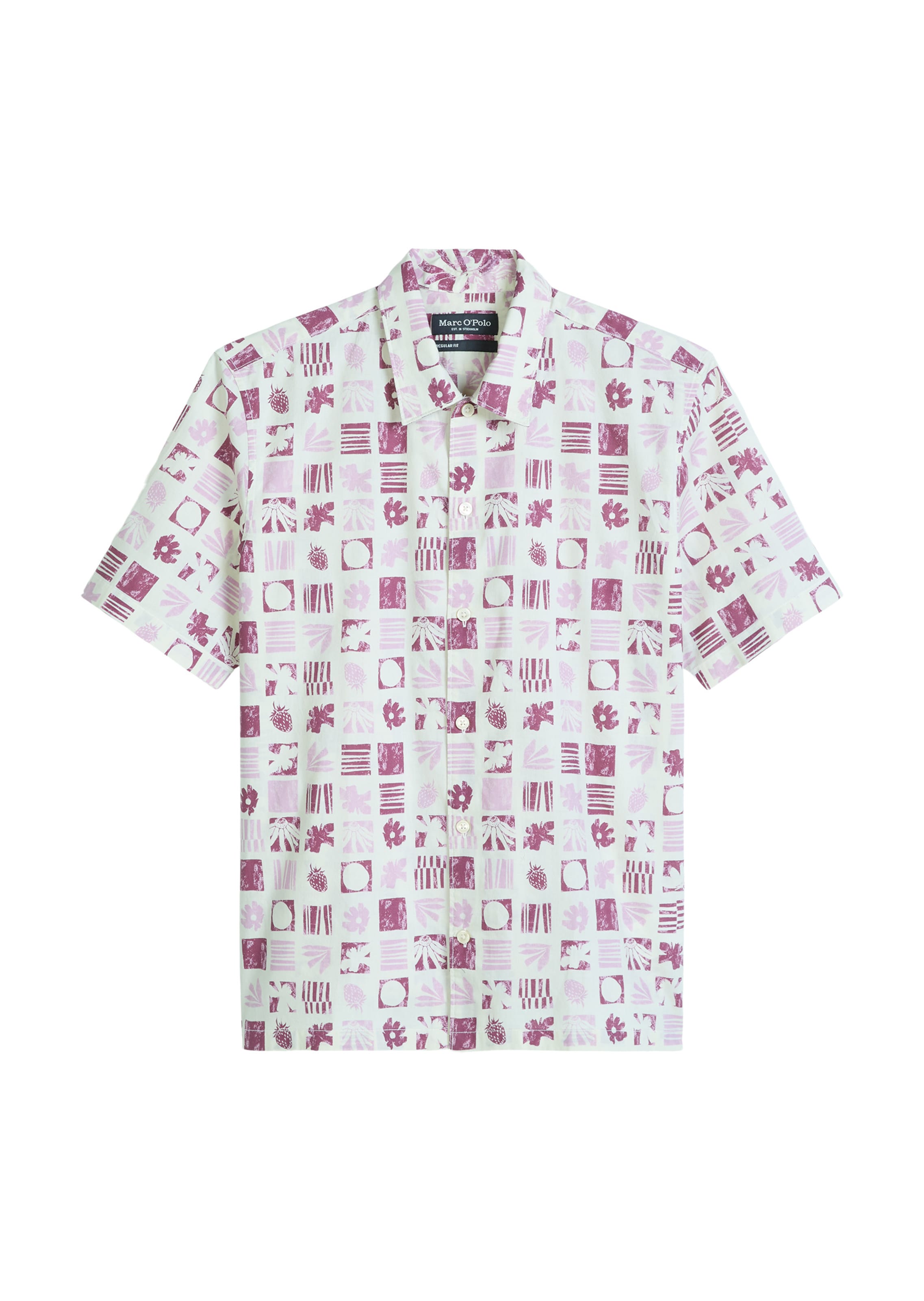 Marc O'Polo Button Up Shirt in White: front