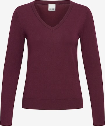 ICHI - Pullover 'LULS' em vermelho: frente