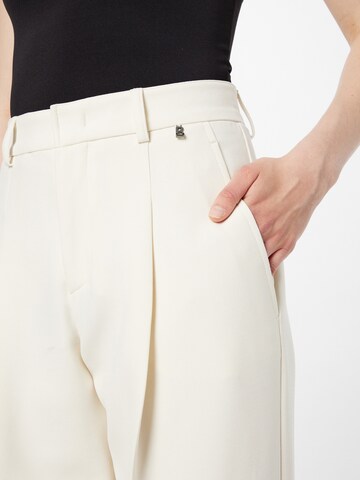 BOGNER Regular Trousers with creases 'FABIA' in White